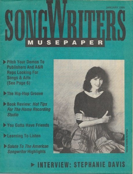 Songwriters Musepaper - Volume 10 Issue 1 - January 1995 - Interview: Stephanie Davis