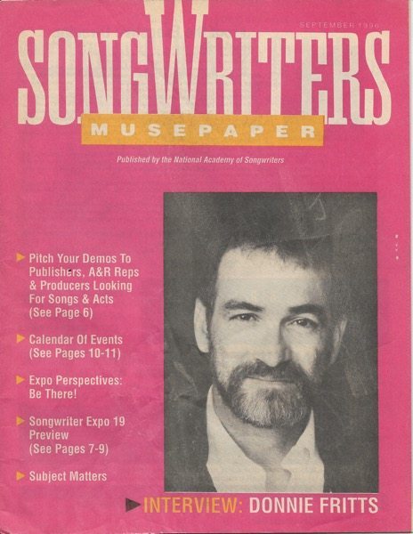 Songwriters Musepaper - Volume 11 Issue 9 - September 1996 - Interview: Donnie Fritts