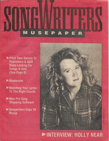 Songwriters Musepaper - Volume 7 Issue 12 - December 1992 - Interview: Holly Near