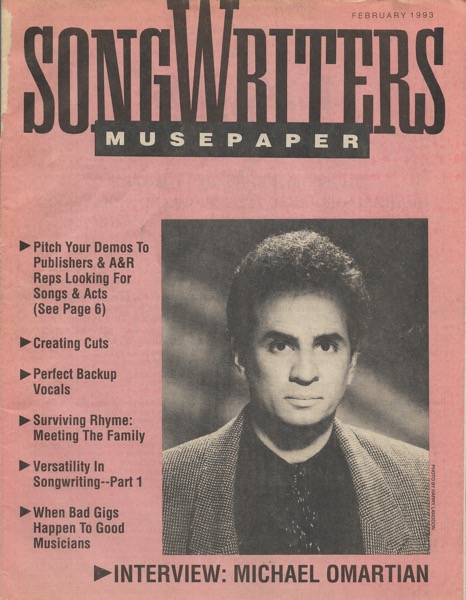 Songwriters Musepaper - Volume 8 Issue 2 - February 1993 - Interview: Michael Omartian